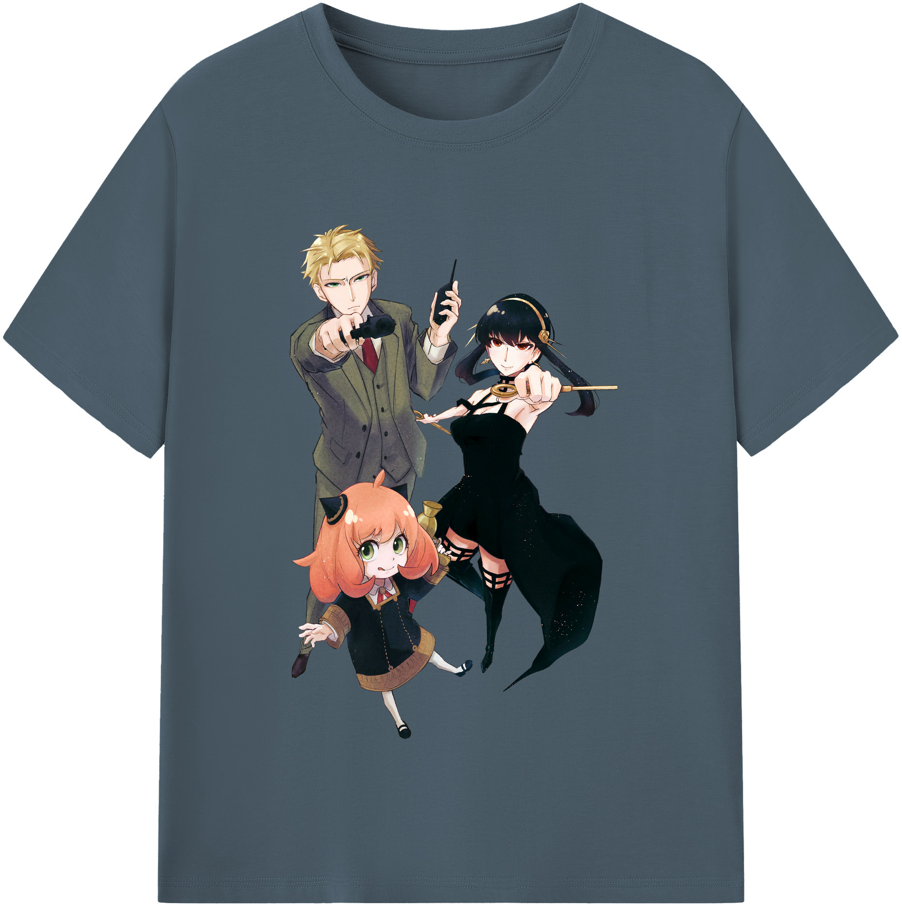 （画像用） SPY×FAMILY间谍家家酒 綿100％半袖Tシャツ（フロントプリント）